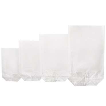 9.5x16cm Clear block bottom bags, 10 pcs