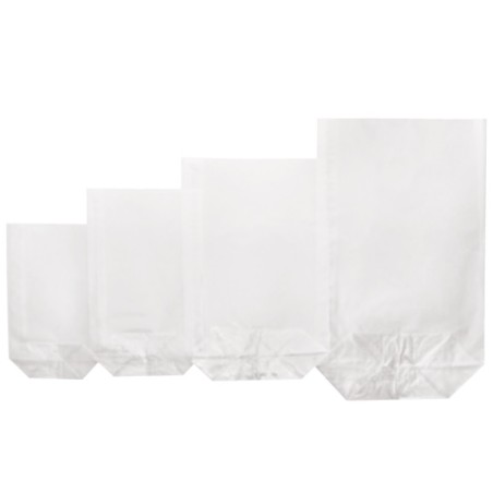 9.5x16cm Clear block bottom bags, 10 pcs