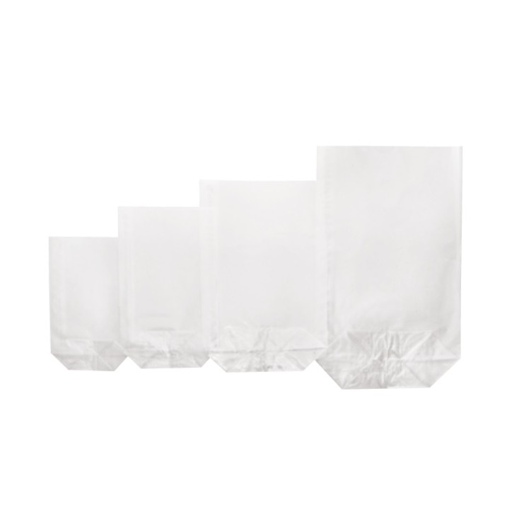 9.5x16cm Clear block bottom bags, 10 pcs