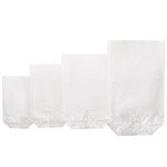 Zischka 14.5x23.5cm Clear block bottom bags, 10 pcs