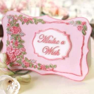 Katy Sue Designs Rose Border Plaque Silicone Mould