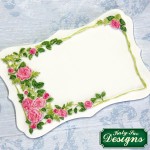 Katy Sue Designs Rose Border Plaque Silicone Mould