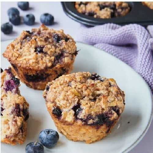 Haferflocken Blaubeer Muffins🧁🫐