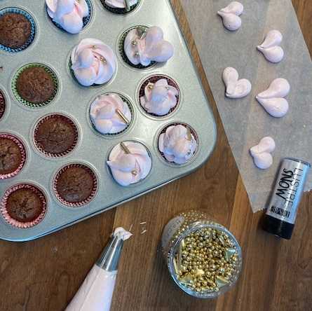 Mini Cupcakes für den Valentinstag